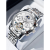 欧利时镂空男士手表机械表全自动瑞士新款名表多功能时尚十大品牌前十名 瑞士-银白白面官方