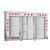 杰通 3.6米不锈钢201(加顶棚）不锈钢建筑工地消防器材柜全套微型站室外工具组合箱应急展示沙箱YAL-037