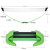 羽毛球网架双人标准简易便携式羽毛球网移动网架 绿色