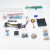 京仕蓝入门级面包板电子制作+555集成电路130例实验套件电子DIY散件 仅元件和工具 140条盒装线