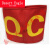 现货QC QA红袖标袖章定做安全员袖章斜纹面料网印圆形袖套可 FQC