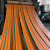 定制黄色帆布平胶带橡胶提升带工业传送带耐磨输送带机器传动带平皮带 4cm宽(每米)