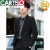 卡帝乐鳄鱼（CARTELO）高端品牌西服男士夏季套装外套韩版修身帅气潮流商务休闲职业正装 黑色外套 S