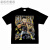【纯棉】Curry斯蒂芬库里篮球嘻哈Vintage美式复古ins短袖T恤 黑色2 M 70-90斤