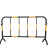 扑哩扑剌铁马护栏马路交通围栏市政道路工地隔离栏路障移动防护栏 1×1.5米黑黄普通款