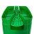鲁识 LS-ls37 60升 新国标户外脚踏分类垃圾桶酒店物业环卫小区果皮箱 60升绿色-厨余垃圾