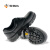 希玛 56021防砸耐油头层牛皮工作鞋 钢包头单密度PU底安全鞋 黑色 44 