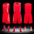 安巧象 篮球服套装可印制logo比赛队服团购训练营球衣夏 613红色 XL（160-165CM） 