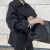 瑞哥登短款风衣女2024年新款高档春装卡其色小个子外套韩版宽松休闲气质 黑色 S 110斤以内