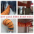 橙央(800MM*壹米的价格(3米起售)排风管黄色伸缩帆布矿用通风管导风筒抽风机排气软管备件E1023