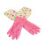 妙洁   冬季加厚绒里保暖手套 加长型  粉色