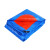 工霸（GONGBA）蓝桔篷布 PE应急防雨防晒棚布苫布 8*12M 1块