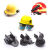 定制适合安全帽消防手电筒夹头盔头灯支架安全帽侧灯卡扣夹子安全帽固定卡 J型18-23.5毫米