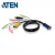 ATEN 宏正 2L-5301U 工业用1.2米USB接口切換器线缆 提供HDB,USB及音源信号接口(电脑端) 三合一(鼠标/键盘/显 示)SPHD及音源信号接口(KVM切換器端)