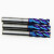 鸣固 ZV1362 HRC65度 整体钨钢铣刀超硬质合金数控刀具蓝色涂层四刃平头立铣刀 d5*5D*50*4F