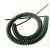 国标2芯3芯弹簧电源线0.5平方伸缩电线 螺旋电缆线10米-15米 黑2芯0.5平方 10米