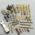 加工铜插针插孔 航空连接器插头公母铜针 pin针 水实心镀金插针 ：1.3开槽公母针10个