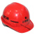 千井上海建工安全帽SCG一建至七建豪华工地工程建筑透气印耐安 竖条透气款红色 可留言更换印字内