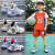 A安崉青少年2024新款网面儿童篮球鞋男童旋转纽扣运动鞋中大童学生 8050白蓝(网面透气) 31