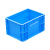 库达EU8622物流箱欧标物流箱塑料周转箱物流周转箱储物箱仓库车间工业塑料物流箱可堆叠可配盖子 蓝色 