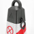 海斯迪克 HKLZ-1 66.5×31×31cm侧环款红白无字 塑料方锥 隔离墩路障雪糕筒 警示交通设施路锥方锥大号带耳朵