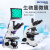 科技光学生物显微镜大屏LED双目广角可调高清细胞实验室 LC-BMS-100T+200W蓝色摄像头