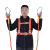 定制适合安全带工地施工保险带高空作业安全带全身五点式攀岩安全带安全绳 国标橘色双小钩3米