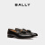 巴利（BALLY）男士黑色SUISSE皮革乐福鞋 黑色 39