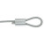 海斯迪克 HKCL-230 八字铝套 钢丝绳配件 夹头铝管 椭圆双孔铝扣卡扣锁扣 8字形铝夹头 M3（100个）