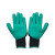 稳斯坦 WF119 乳胶发泡手套 防滑手套劳保尼龙手套涂掌塑胶手套 绿色(12副/包) 