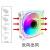棱镜风扇三代12cm机箱散热器ARGB神光同步5V3针炫彩PWM温控超 棱镜四代PRO黑框正向