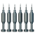 维修佬小钢炮超硬螺丝刀适用于苹果手机维修拆机工具带磁性螺丝批 (6支装)小钢炮螺丝刀套装