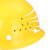 蓝炎 京山诺安 应急用安全帽印字建筑工地工程施工工厂定制加厚透气头帽 V型安全帽透气旋钮白色