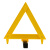 火焰战士 故障三角警示牌 可折叠支架 反光材质 组合包:三角牌+反光条