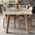 麦哟宝北欧大理石岩板餐桌现代简约小户型家用吃饭桌子实木餐桌椅组合 黑色框架 1.2*0.8米单餐桌