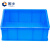 固乡 加厚长方形周转箱 配件箱 零件物料盒 塑料储物盒 五金收纳箱 工具箱 蓝色A5#箱480*355*170MM