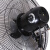 金羚商用大功率电风扇18寸豪华强力大风量铝叶落地扇家用工业厂房 18寸铁壳电机黑色(四档调速) FS45A