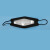 LISMkn95口罩3d立体透明唇语鱼型口罩防护不勒耳可视化无纺布聋哑人 黑色100个装 均码