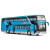 卡威（KIV）合金校园巴士双层巴士公交车玩具汽车模型儿童玩具男孩3-6岁 单层巴士-金色