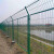 高速公路双边丝护栏网鱼塘果园框架隔离网浸塑光伏隔离栅拦围栏网 绿色