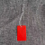 现货PVC塑料防水空白弹力绳吊牌价格标签吊卡标价签标签100套 PVC红色弹力绳2X3吊牌=100套