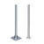 镀锌钢管立柱 标志牌立柱 固定立杆 道路交通广角镜杆 方底座76_3米高2厚