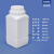 大口方瓶加厚塑料试瓶实验固体样品瓶密封取样瓶1000ml工业品 1000ml乳白色-白盖款配内盖