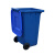 120L垃圾桶环卫垃圾桶100L小区户外公园大号有盖塑料垃圾桶加厚 绿色加厚240L 660*590*1000