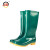上海牌女士高筒雨靴 防滑耐磨雨鞋防水鞋 时尚舒适PVC/EVA雨鞋 户外防水防滑雨靴 SH301 绿色 36