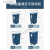 茶花垃圾桶带盖厨房客厅脚踏式商用大号脚踩办公室创意分类大 【30L】蓝灰色(适合办公 户外商用)