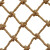阿力牛 AQJ110 麻绳网孔防护网 顶棚景区护栏网隔离网 菱形打结网  10mm绳粗10cm网孔2×15m