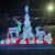 溥畔2024圣诞树3层4层美陈发光幻彩麋鹿商场展厅场景氛围布置装饰摆件 套餐1