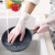 洗碗手套女厨房耐用型贴手防水胶皮手套刷碗做家务清洁洗衣服工业品 zx透粉+透绿2双装 S