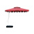 钢米 高档豪华户外遮阳伞 红色 φ2.5×2.55m 80L水箱底座 方伞 把